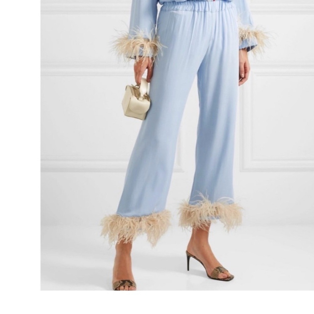 SLEEPER ostrich Feather Pajama Bottoms xl